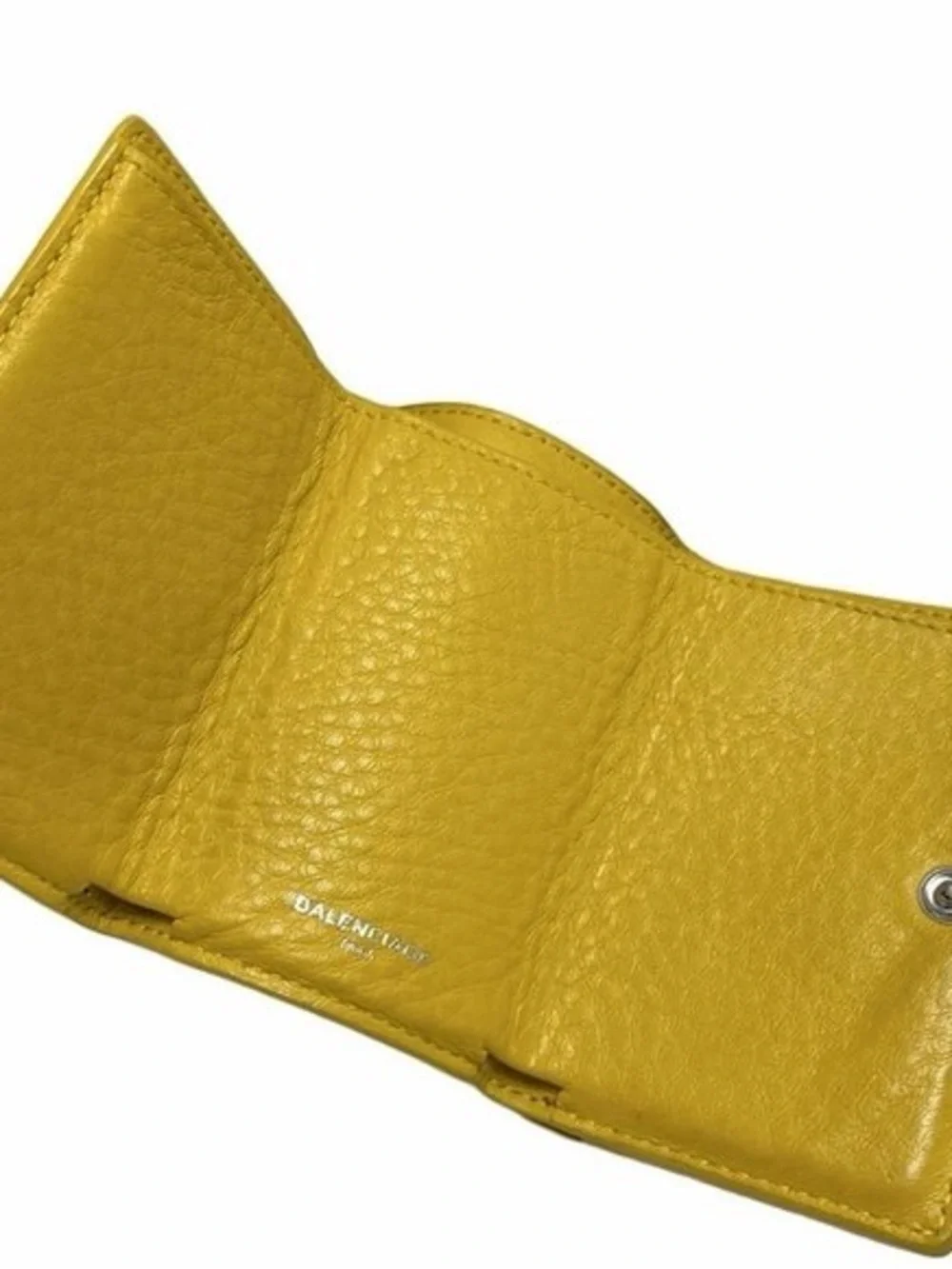 Balenciaga Yellow Papier Mini Wallet